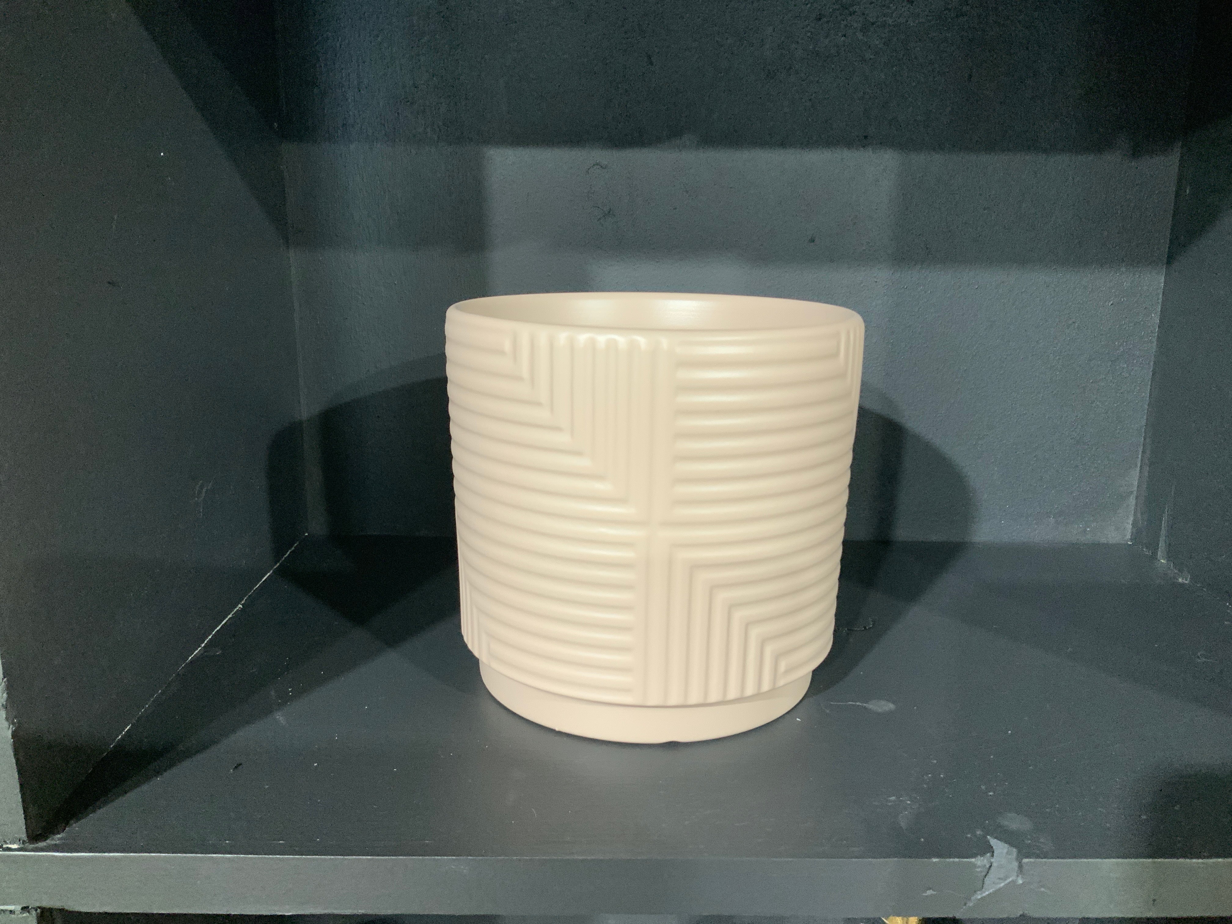 Medium Rose colored planter