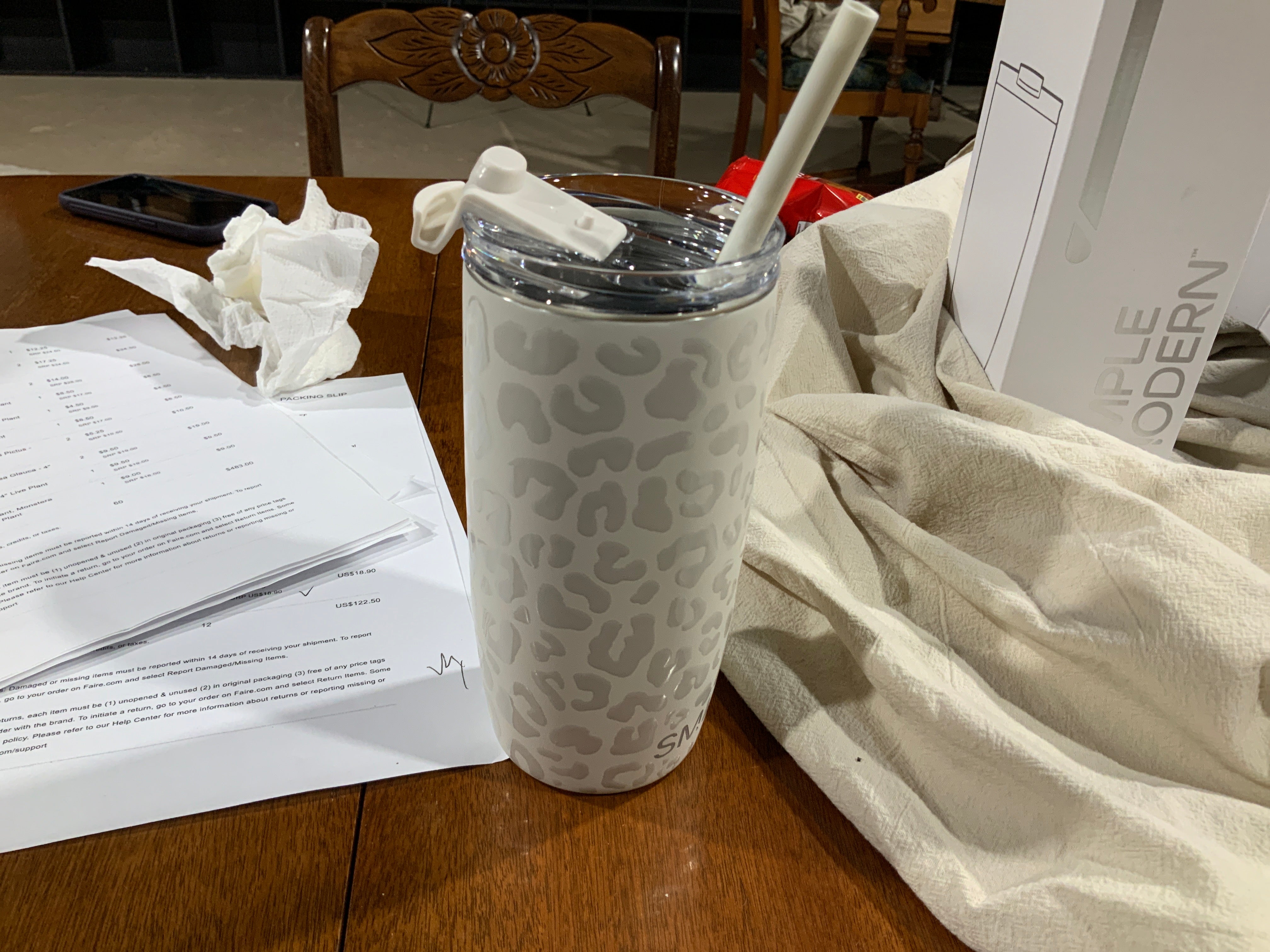 Cream Leopard- 160z- Voyager