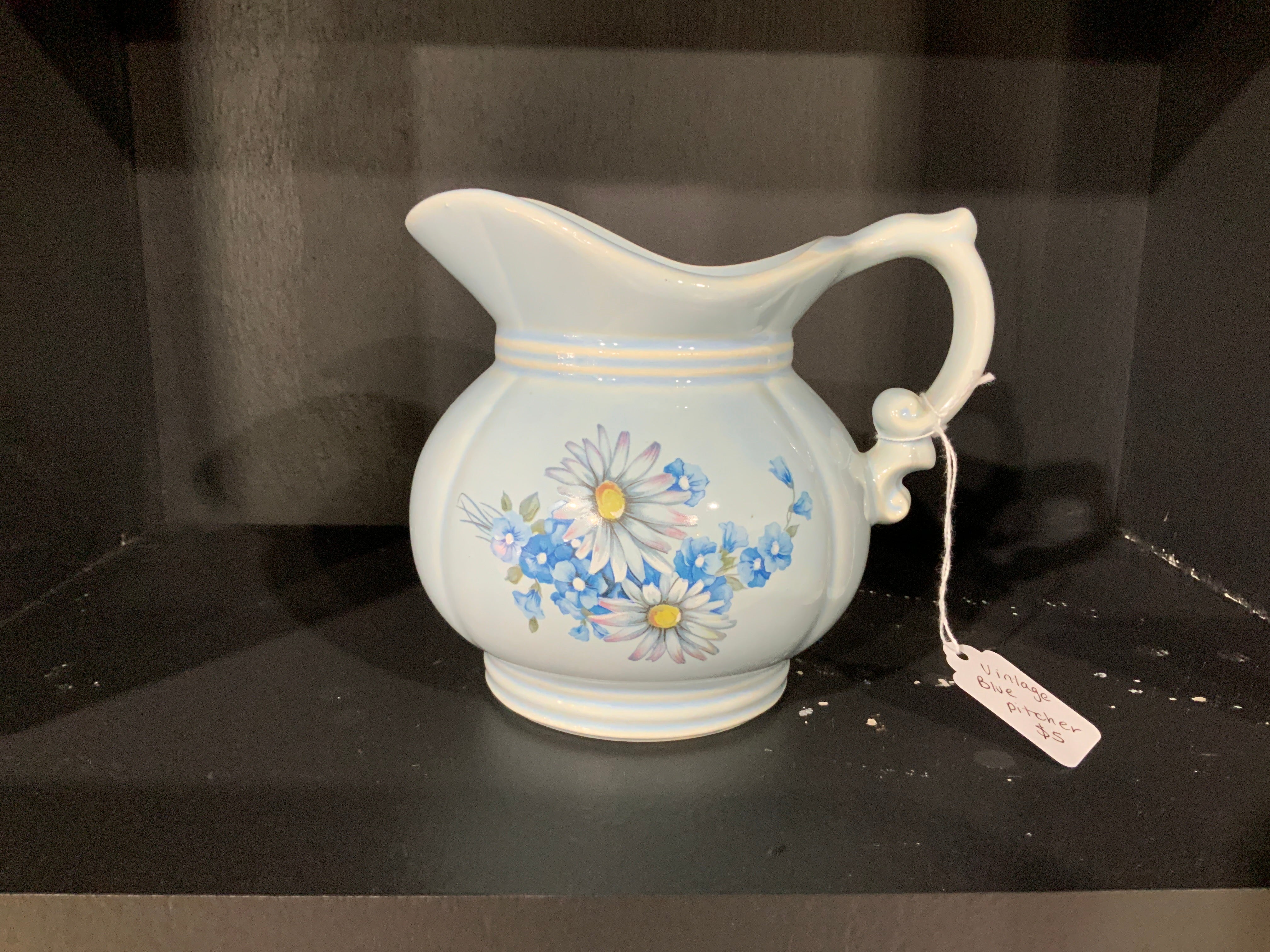 Vintage blue pitcher