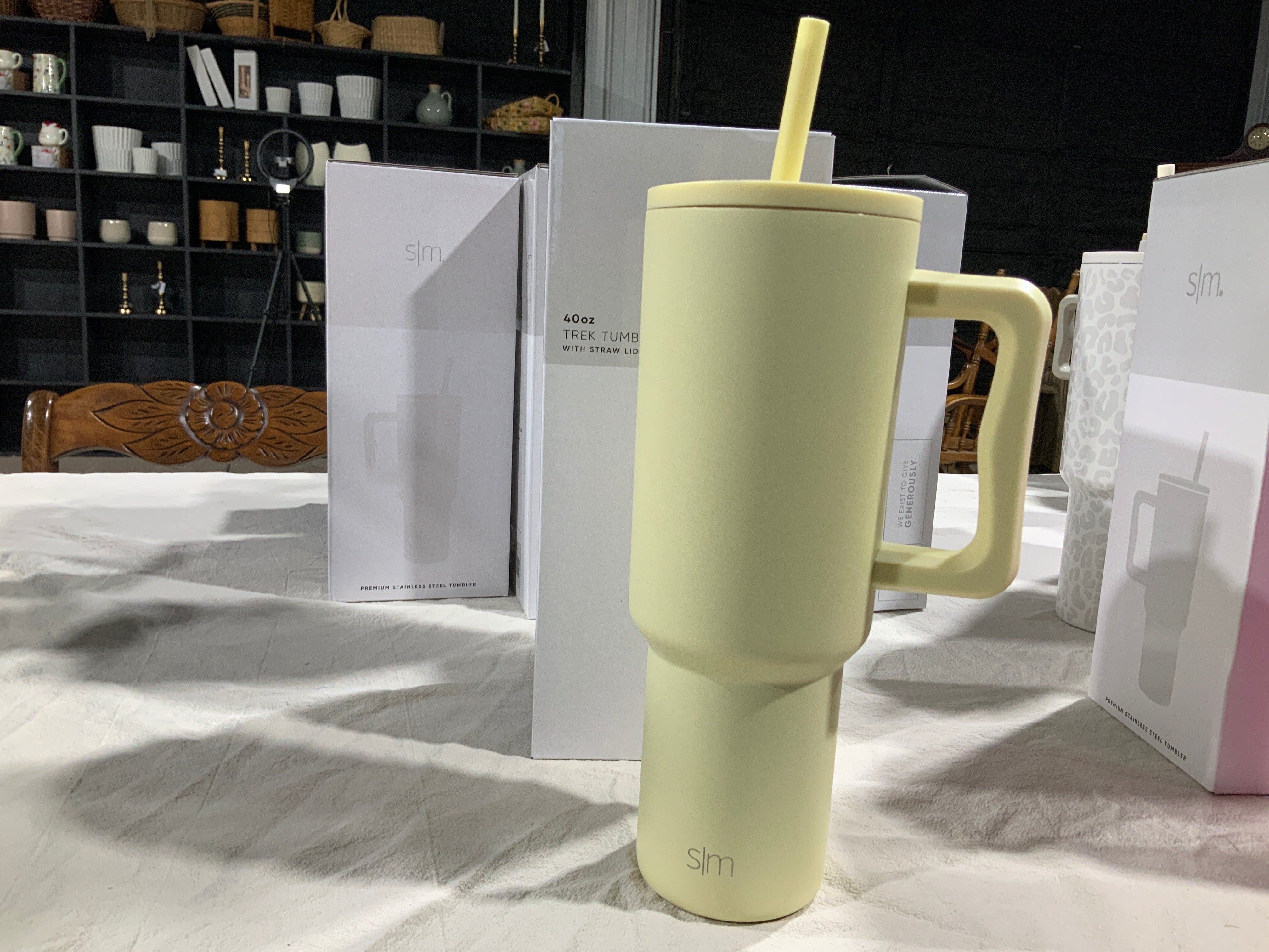 Light Yellow 40oz Trek Tumbler