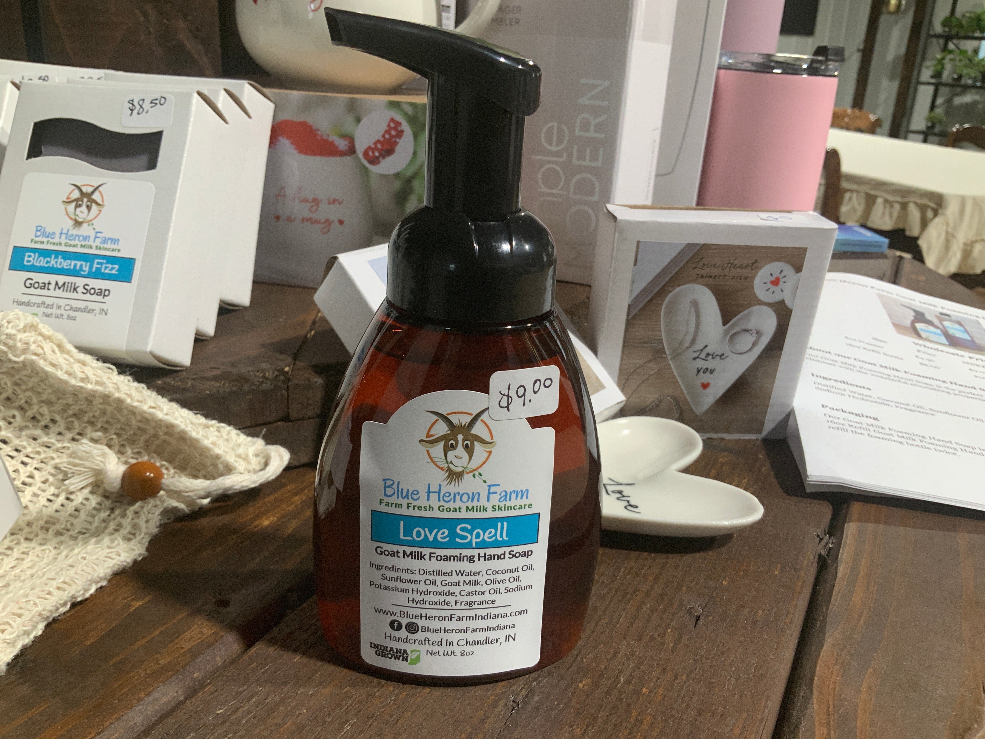 Love spell- foaming soap- 8oz