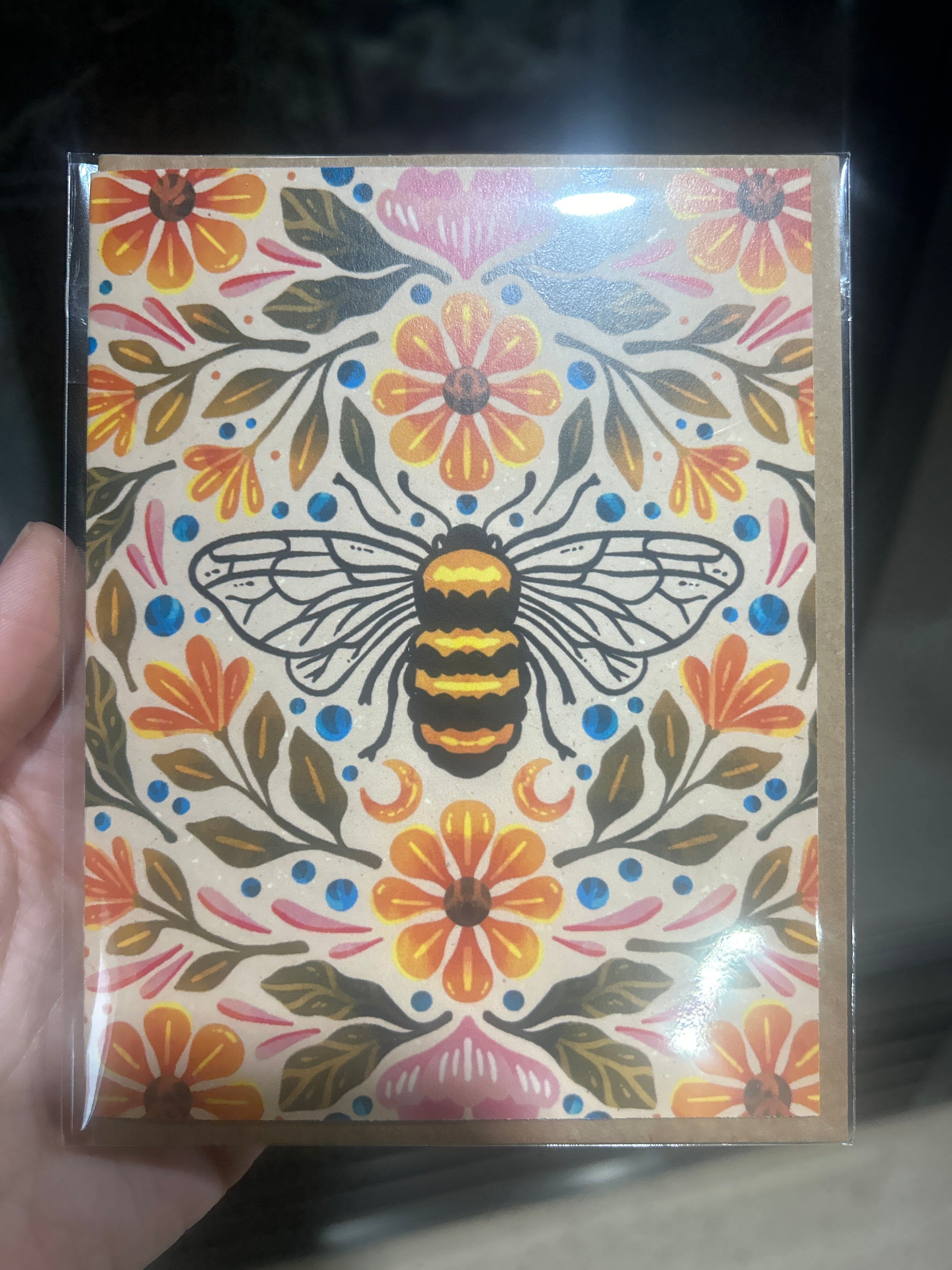 Floral Bee Card
