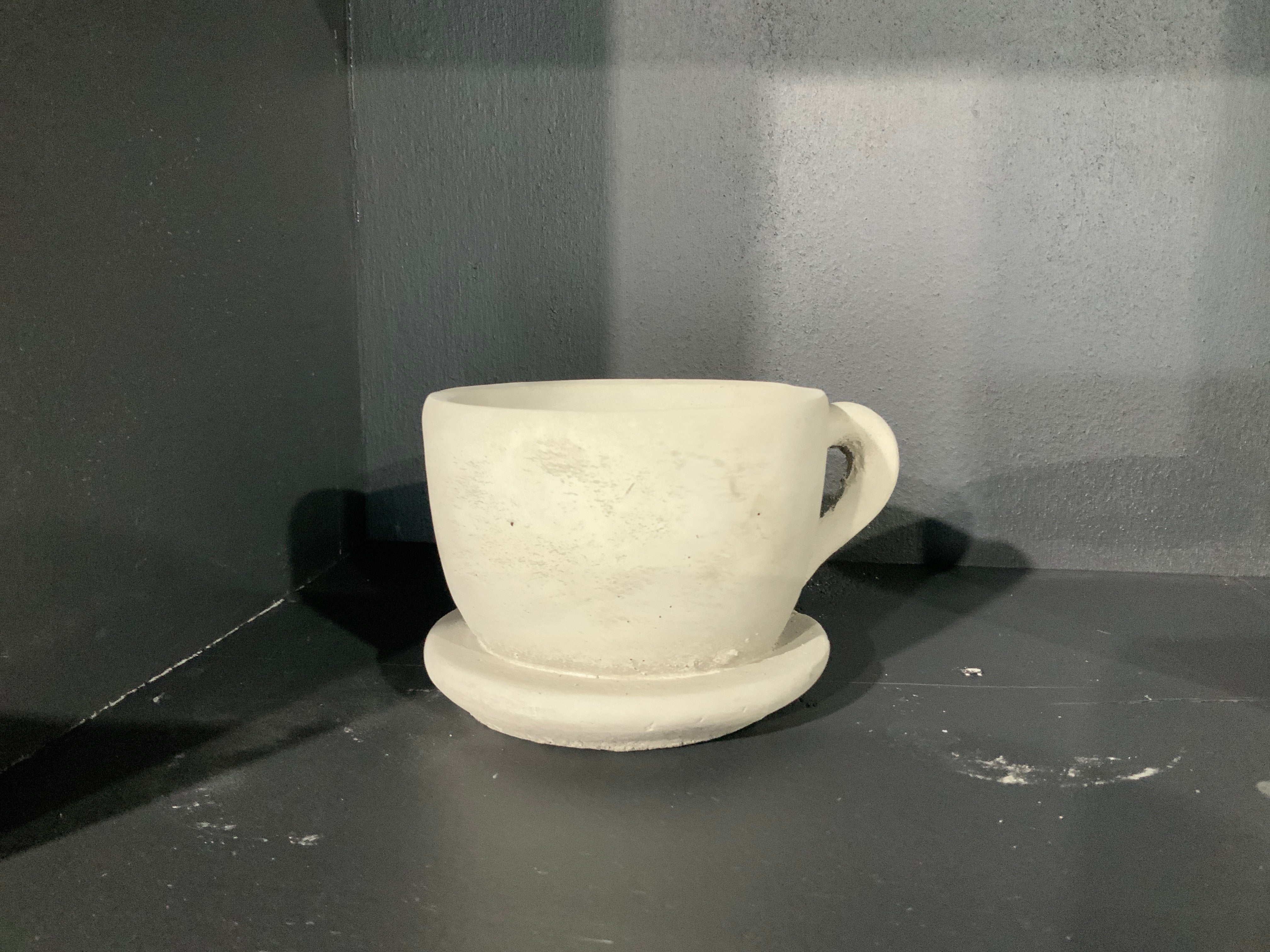 Cement Teacup Planter- Large