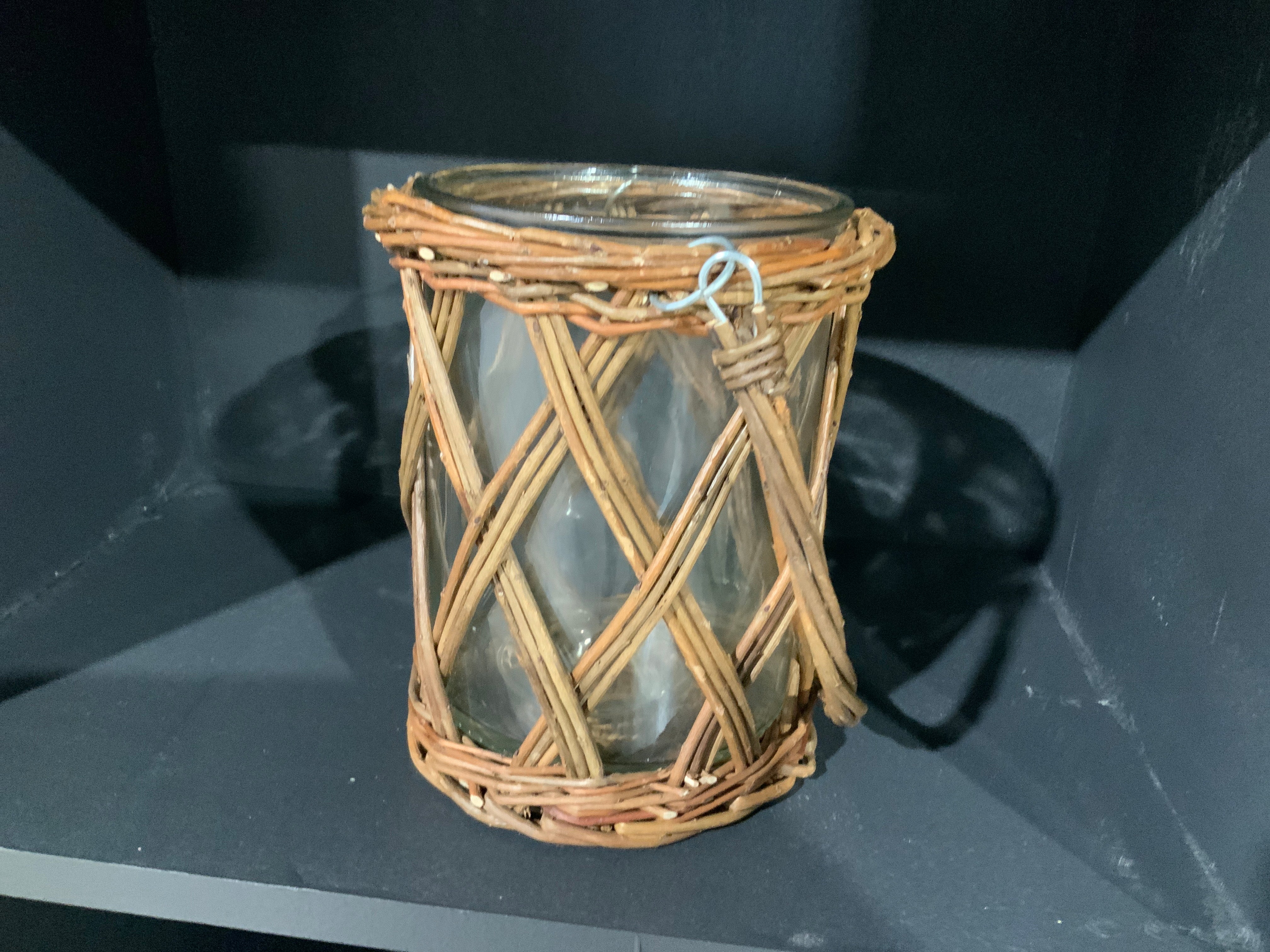 Glass and Woven Vase