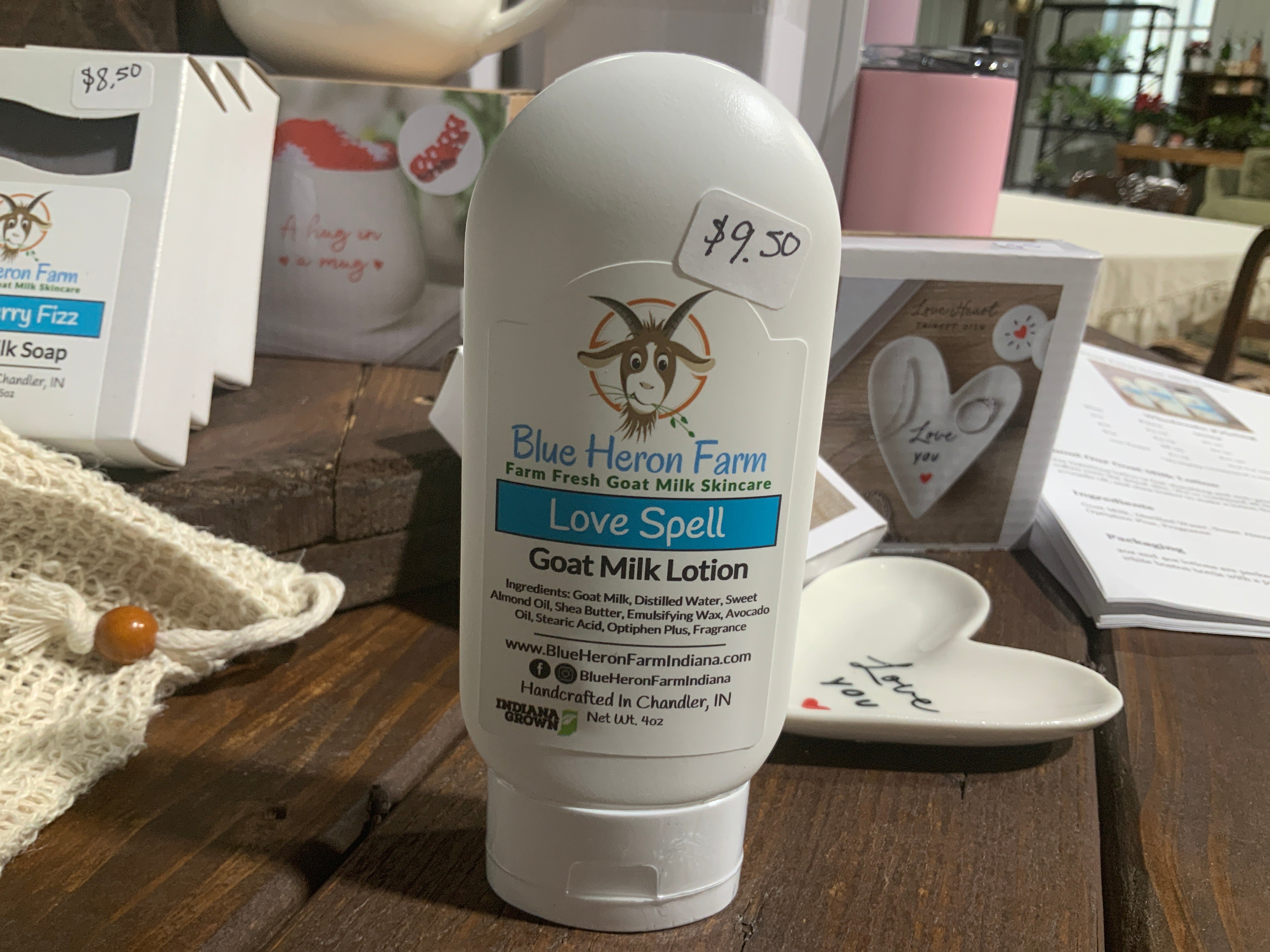 Love spell- goat milk lotion- 4oz