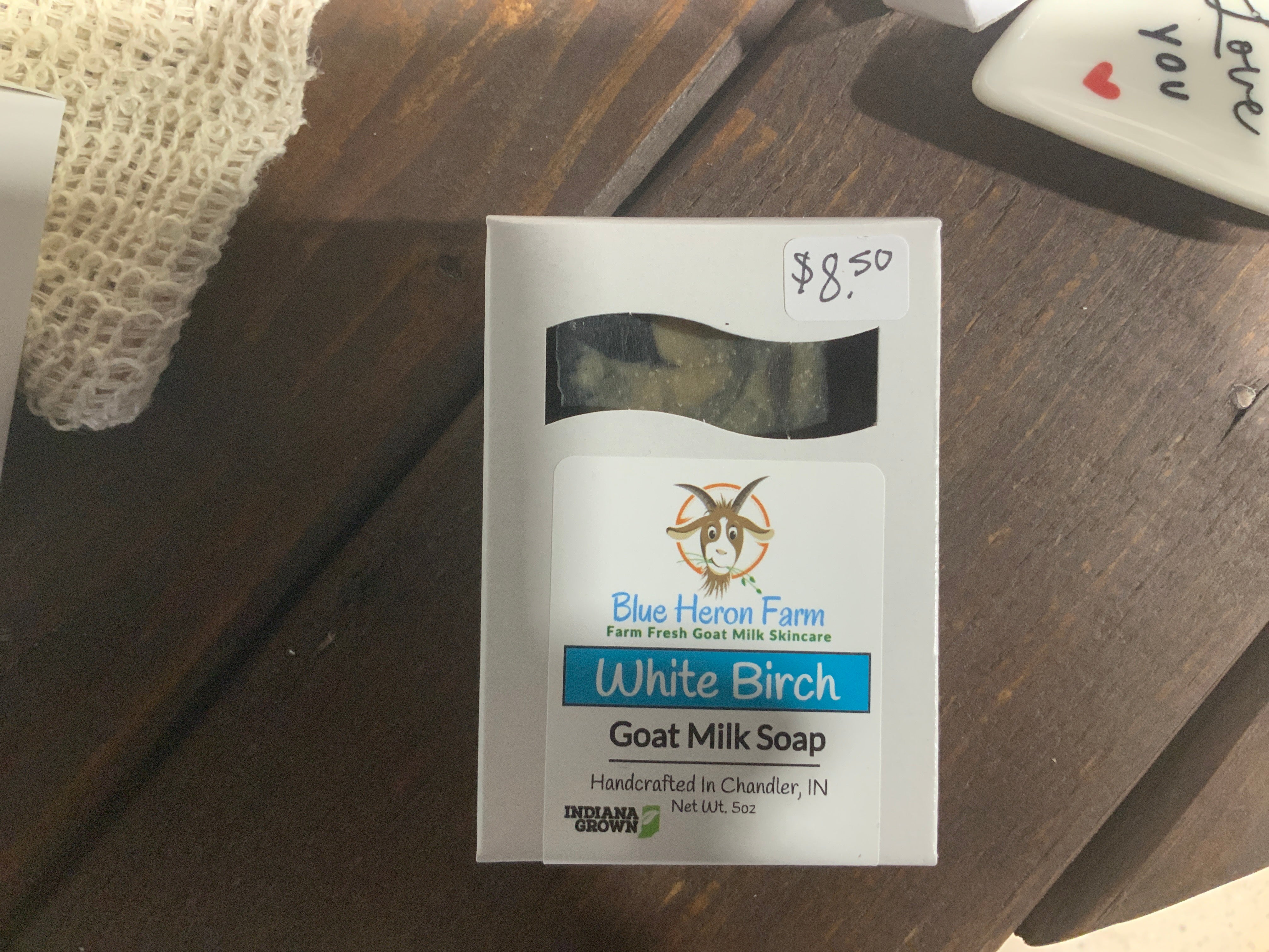 White Birch- goat milk soap- 5oz bar
