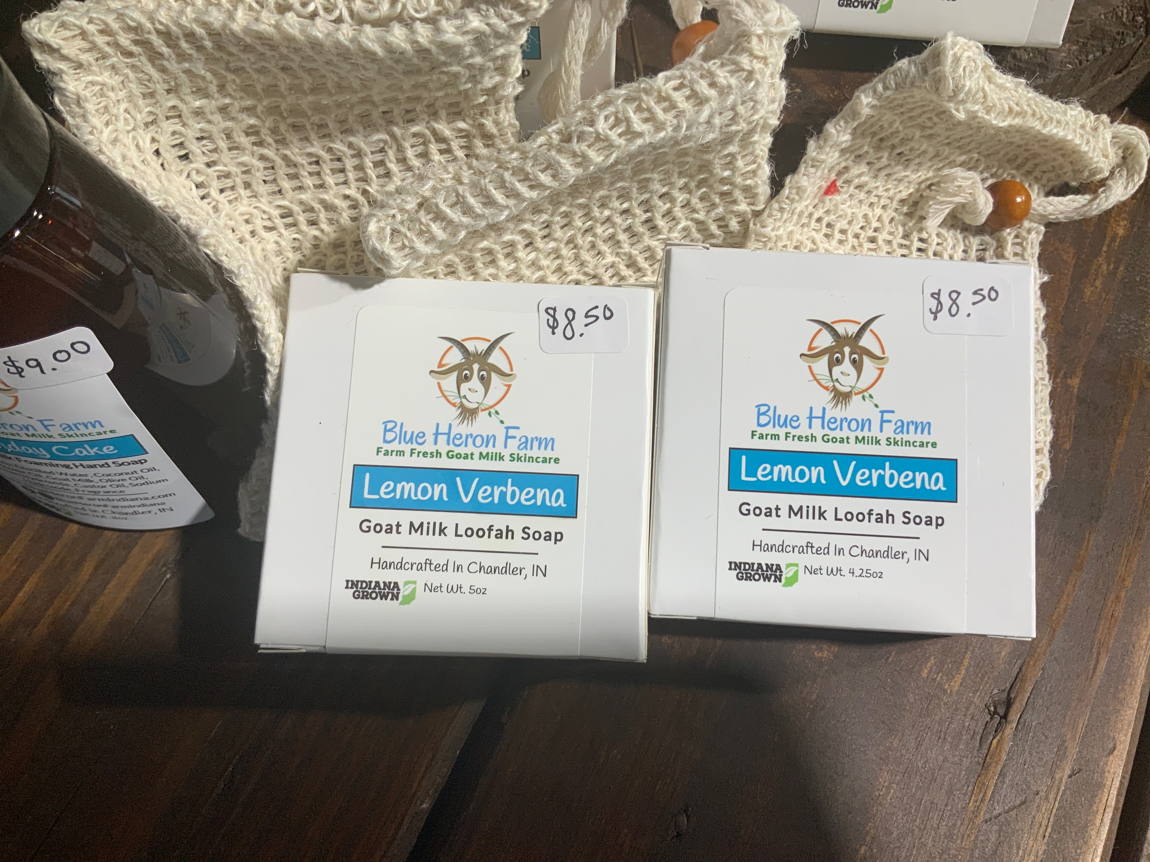 Lemon Verbena- Loofah soap- 5oz bar