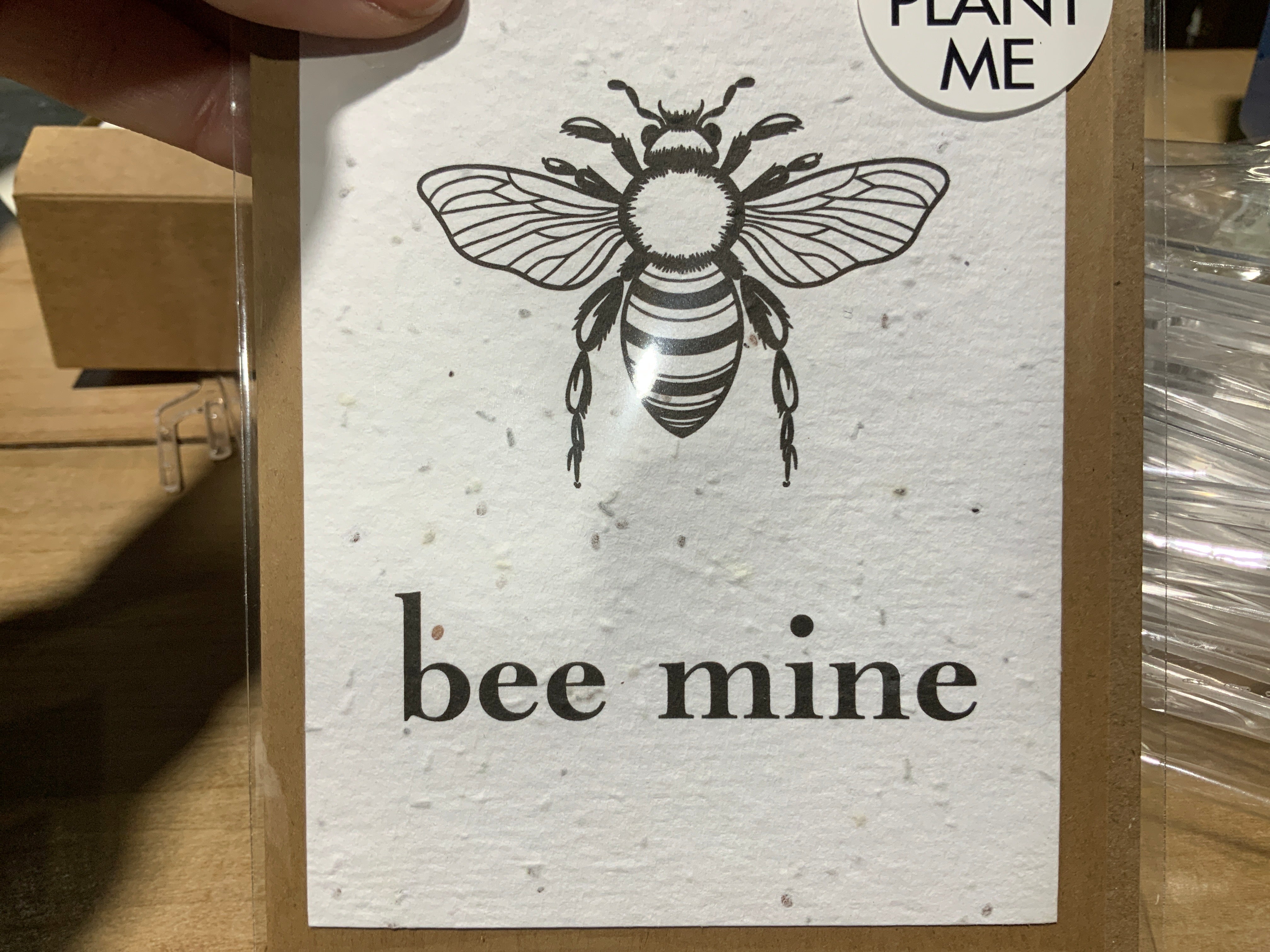 Plantable card- bee mine