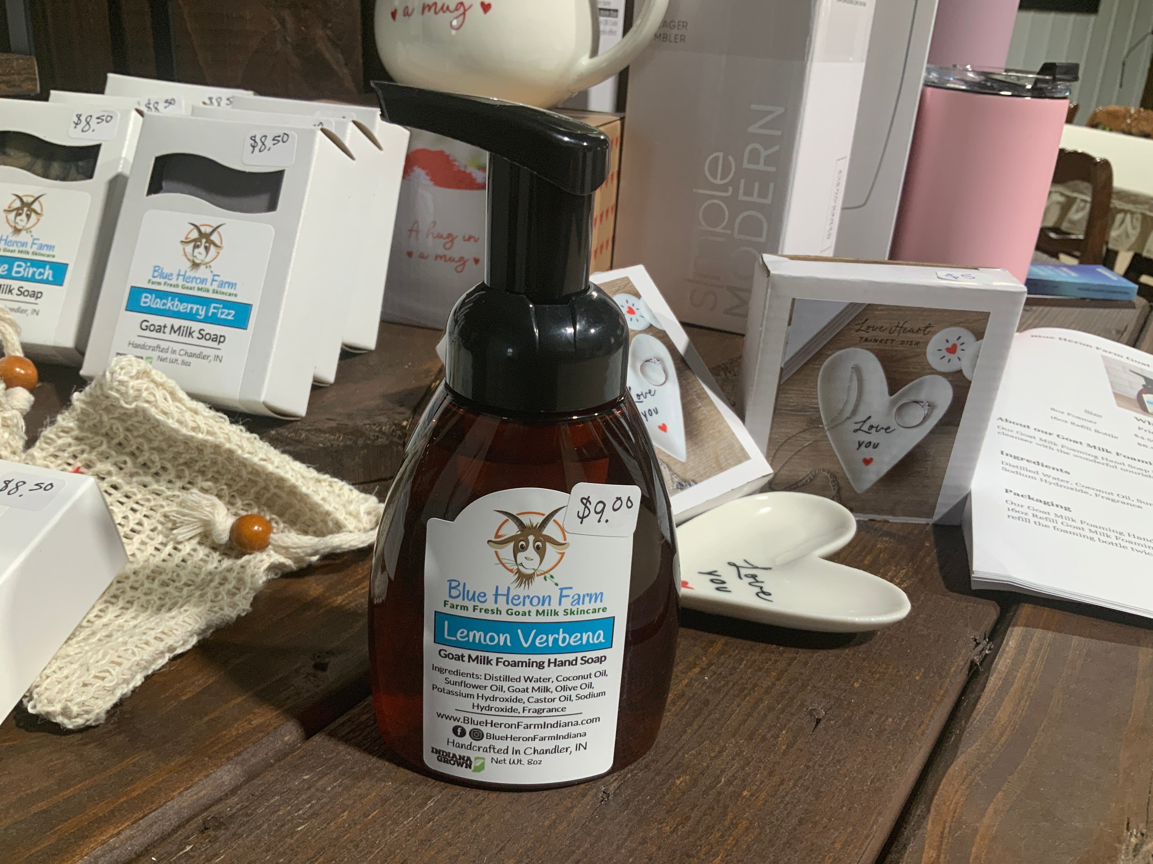 Lemon Verbena- foaming soap- 8oz