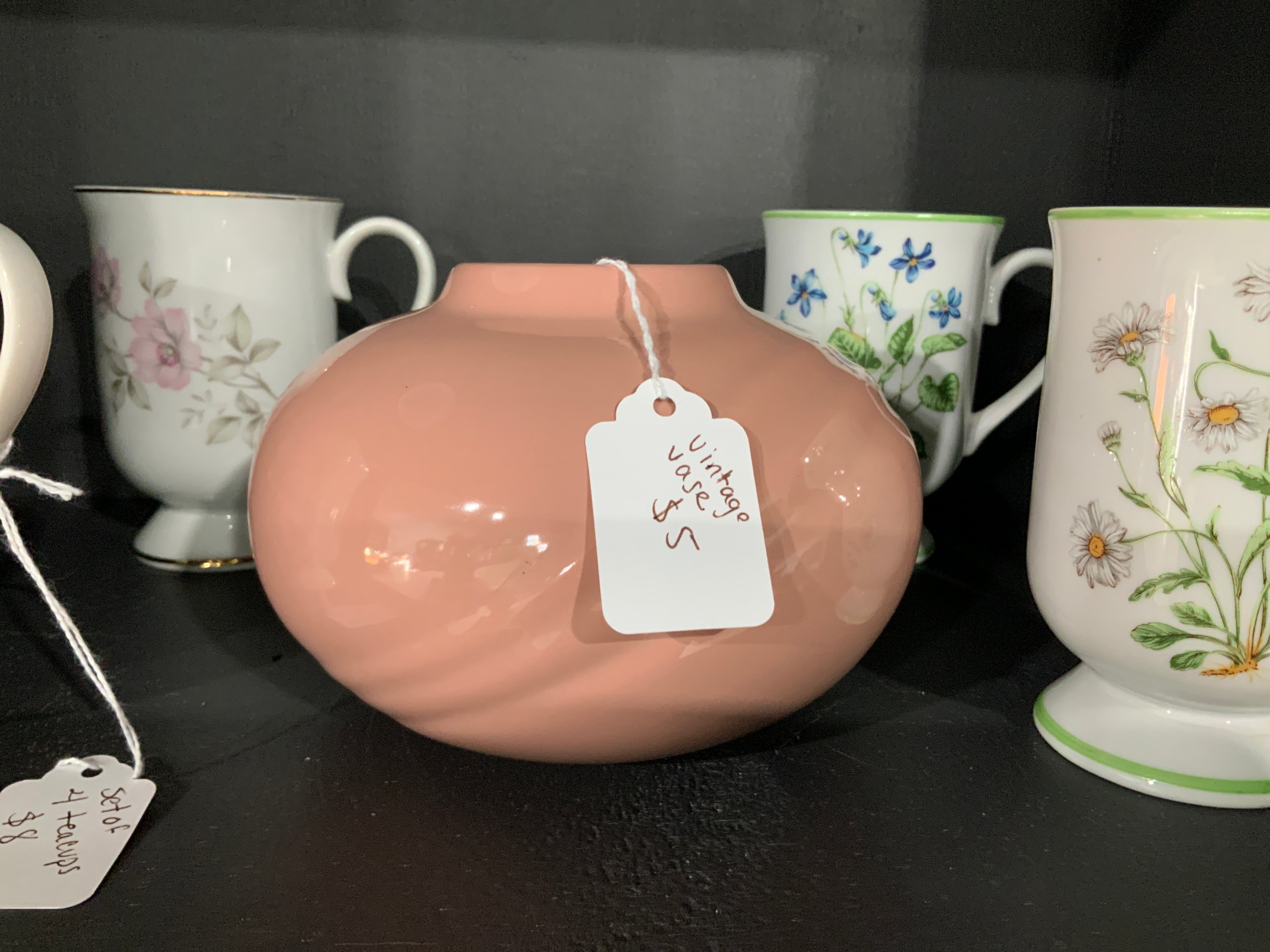 Pink Vintage vase