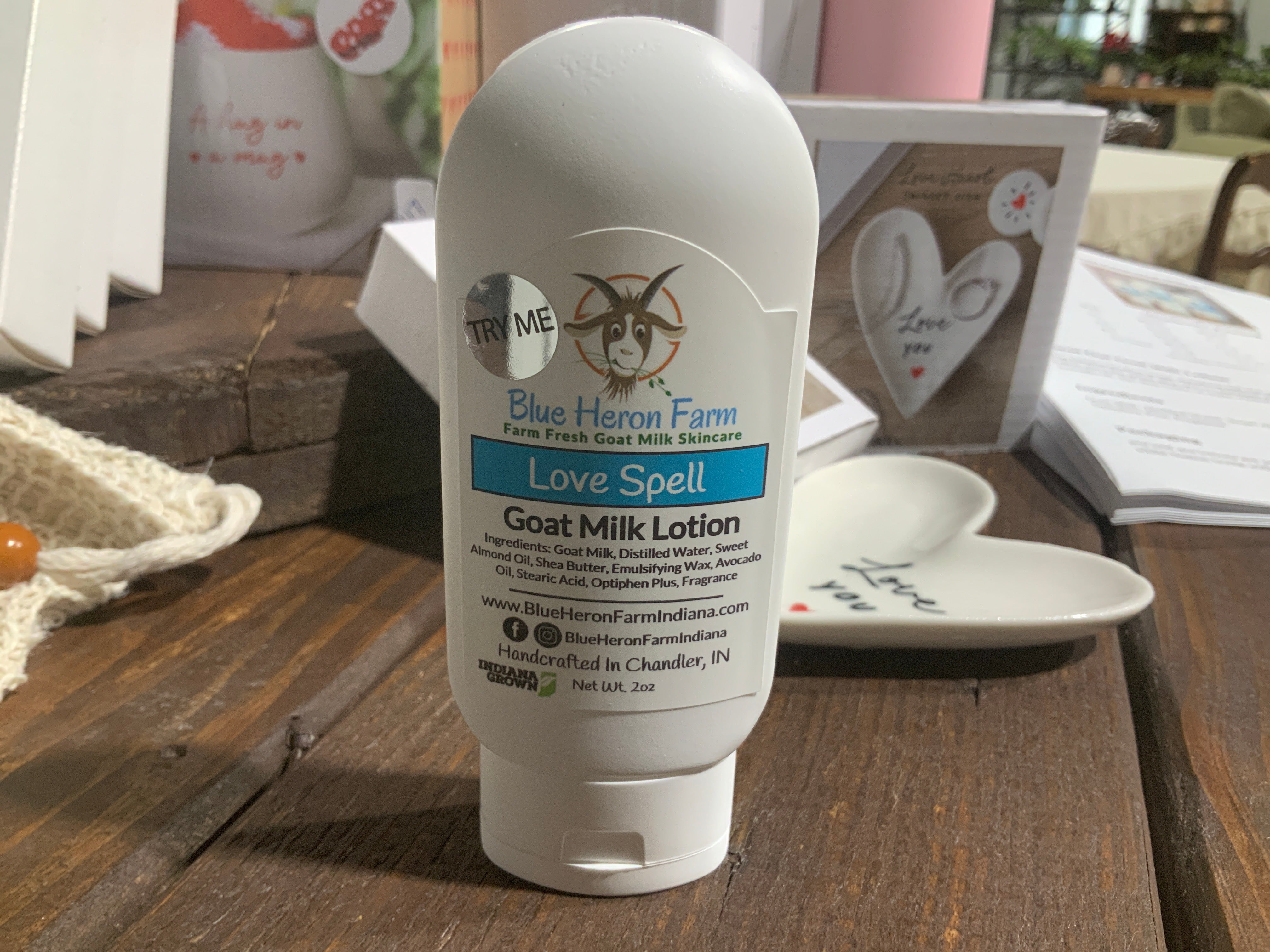 Love spell- goat milk lotion- 2oz