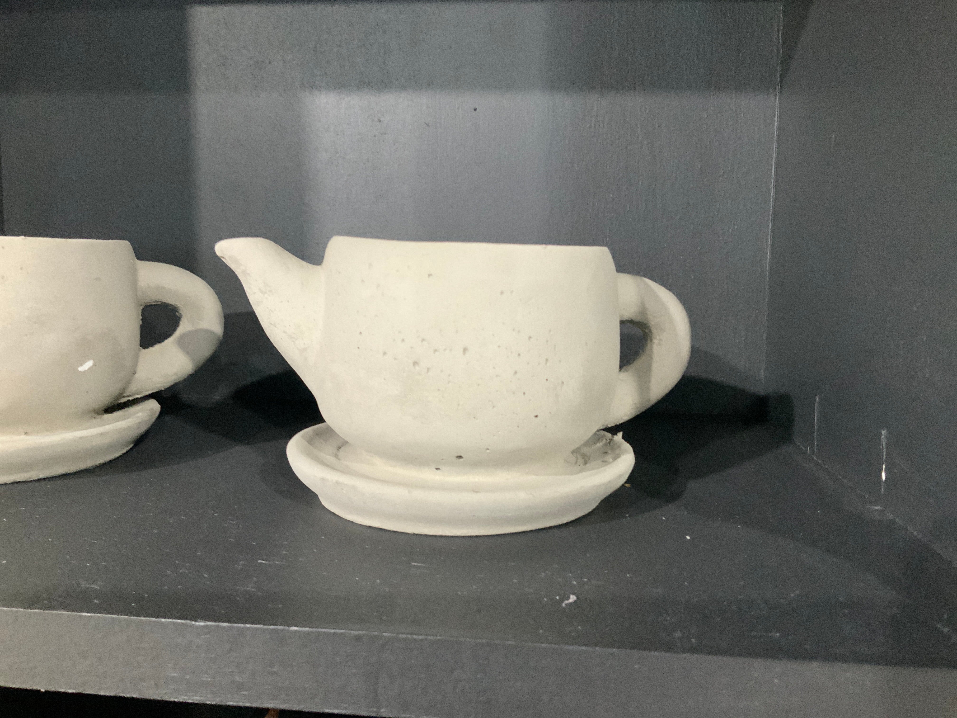 Concrete Teapot Planter