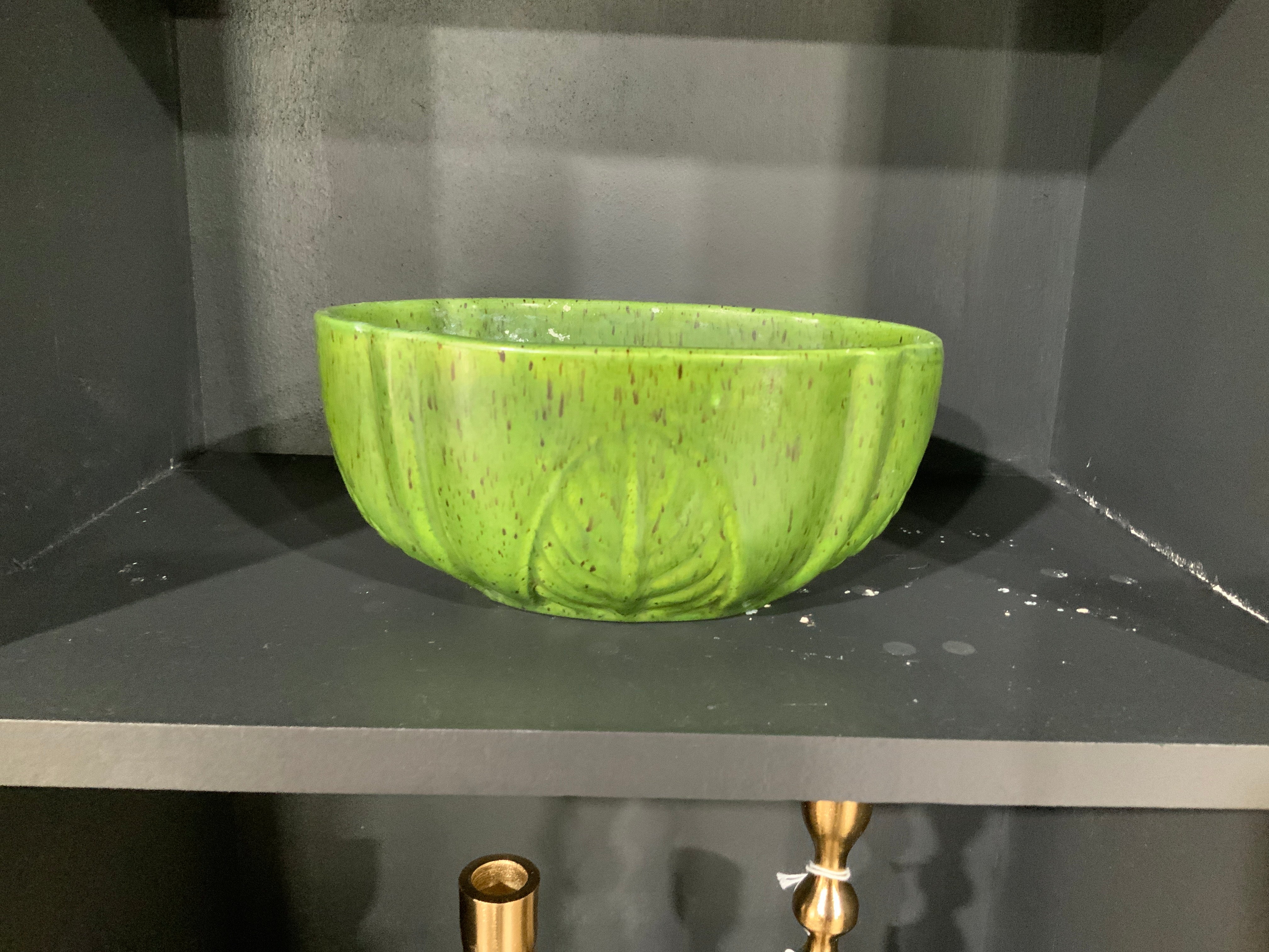 Green vintage planter