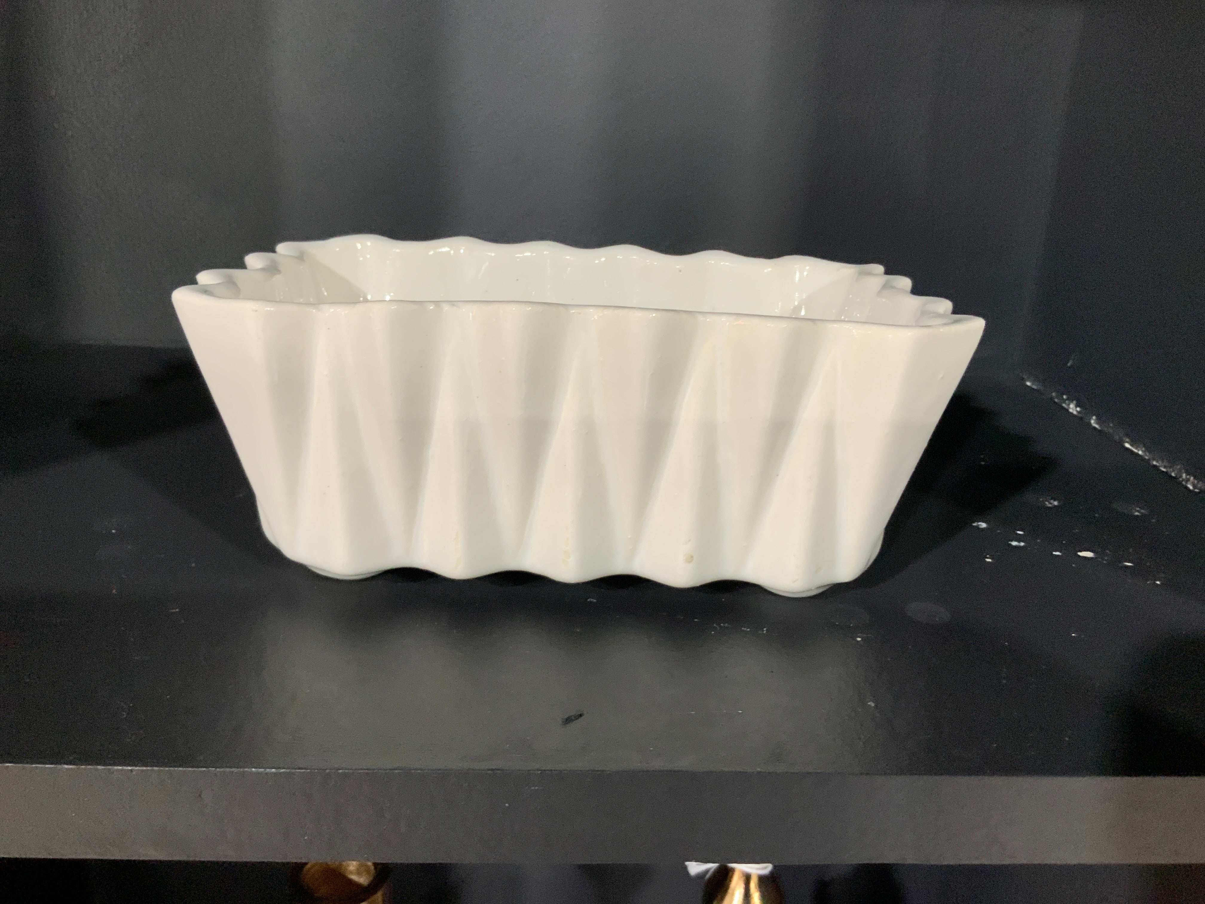 White Vintage planter