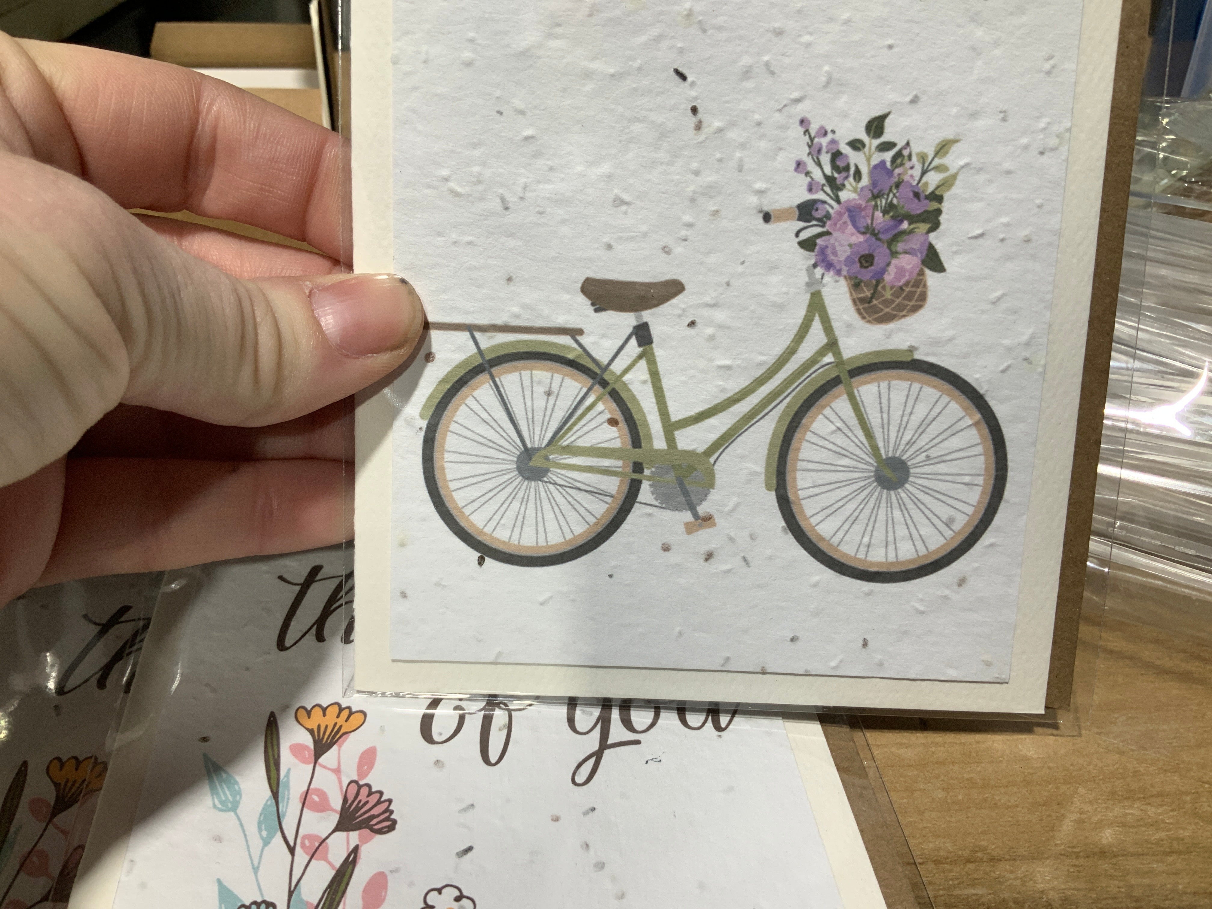 Plantable card- bicycle