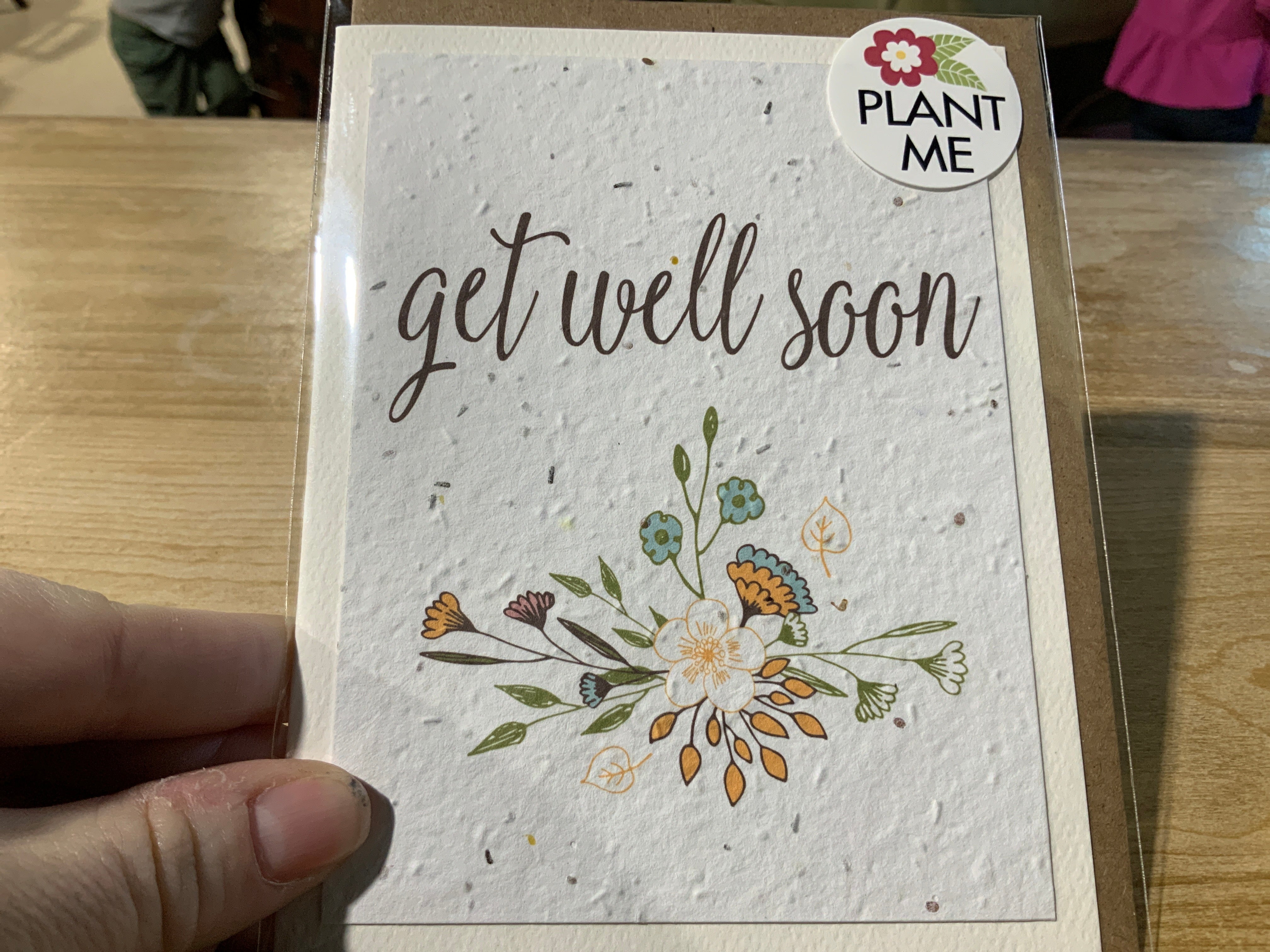 Plantable Seed Card- Get well soon