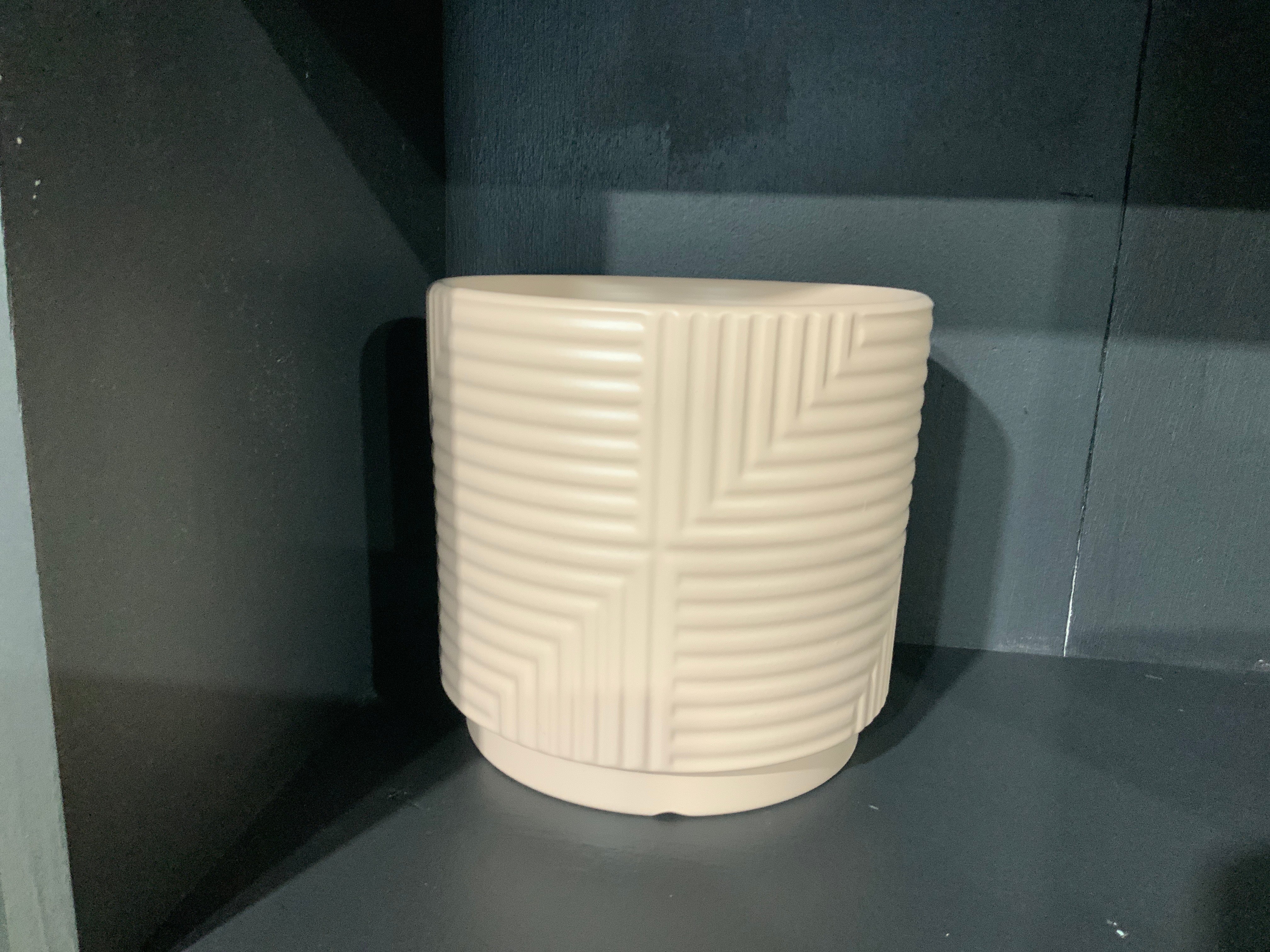 Large Rose Colored planter