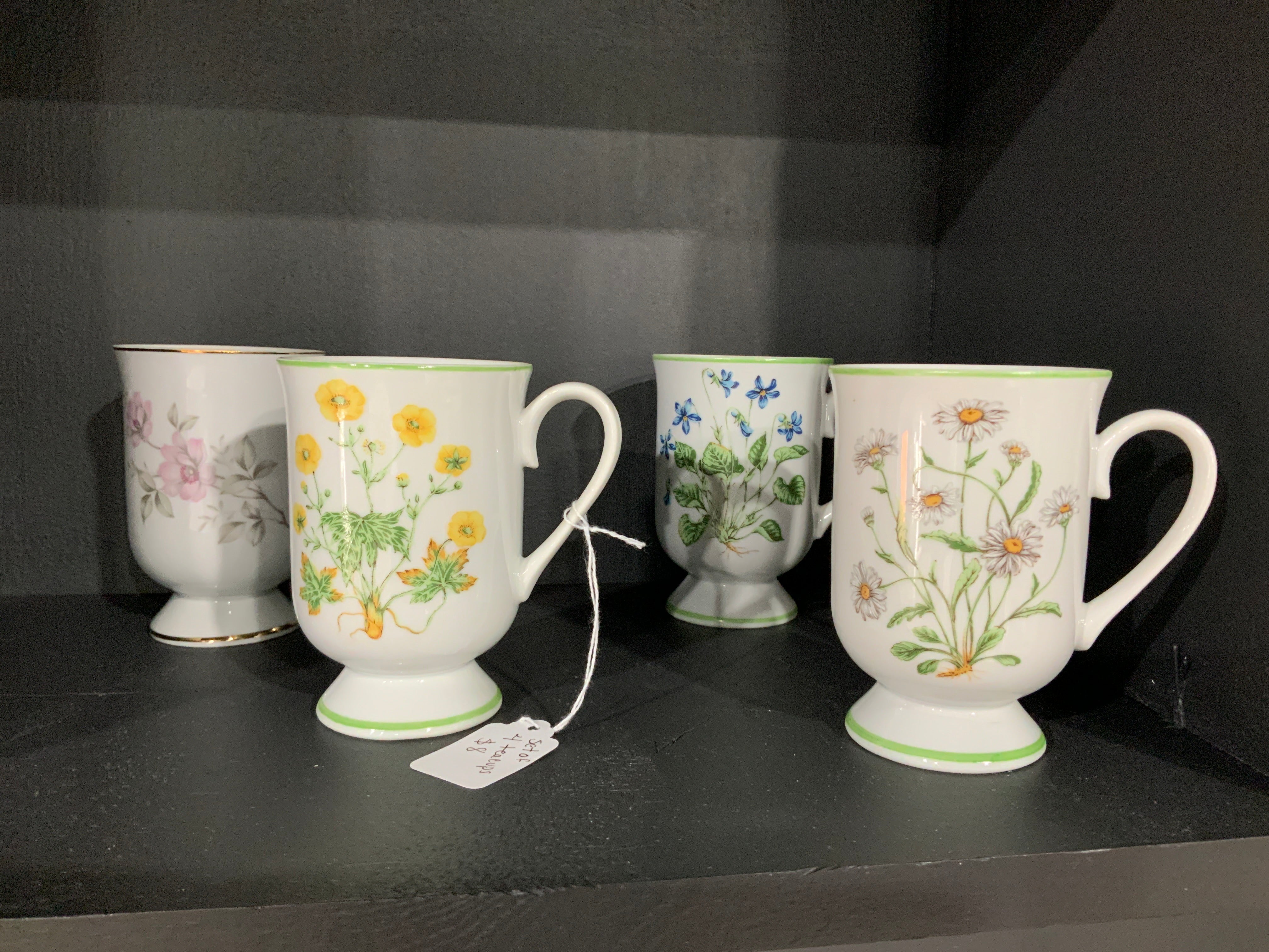 Vintage teacups- set of 4