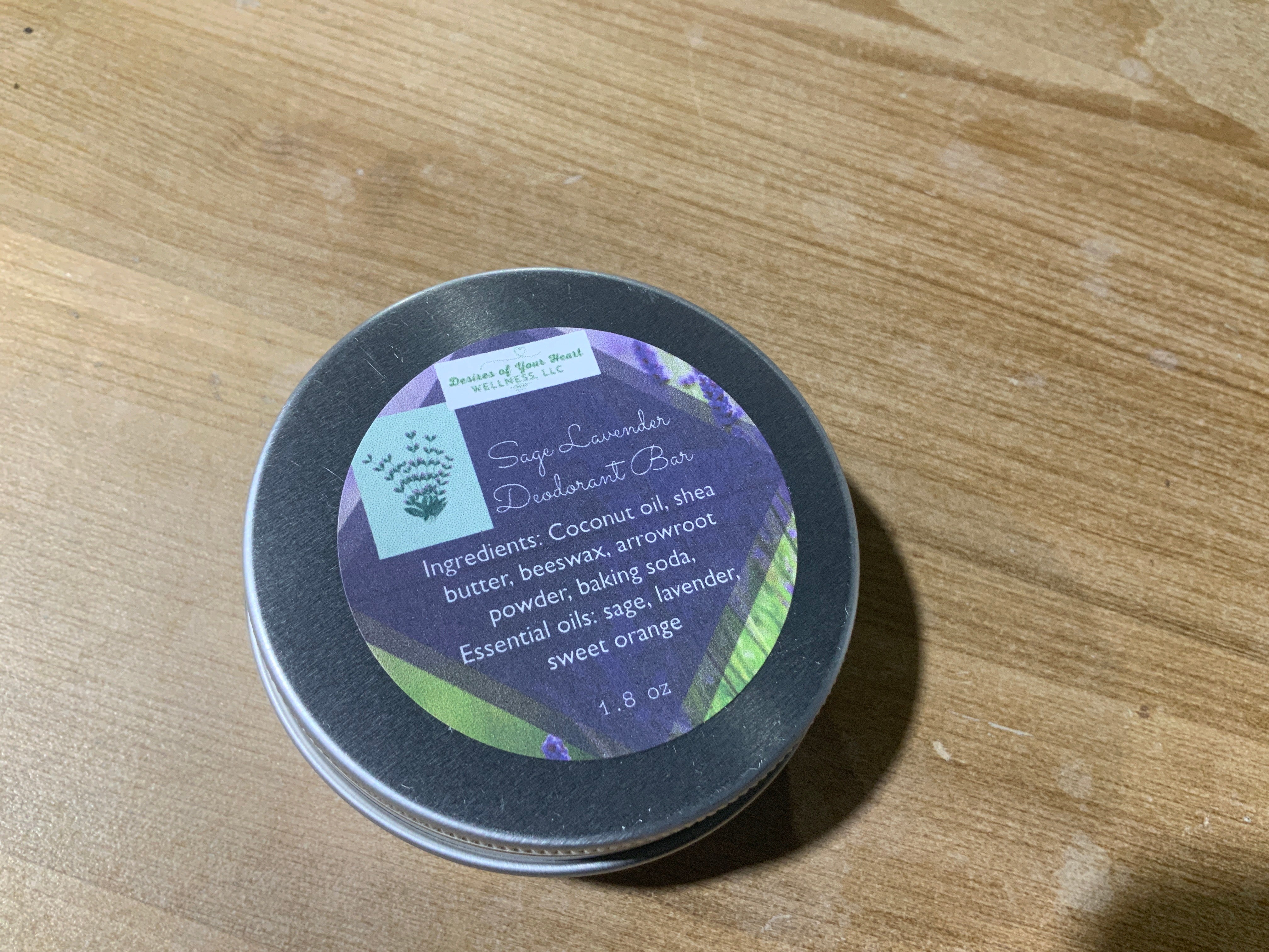 Deodorant bar- sage lavender