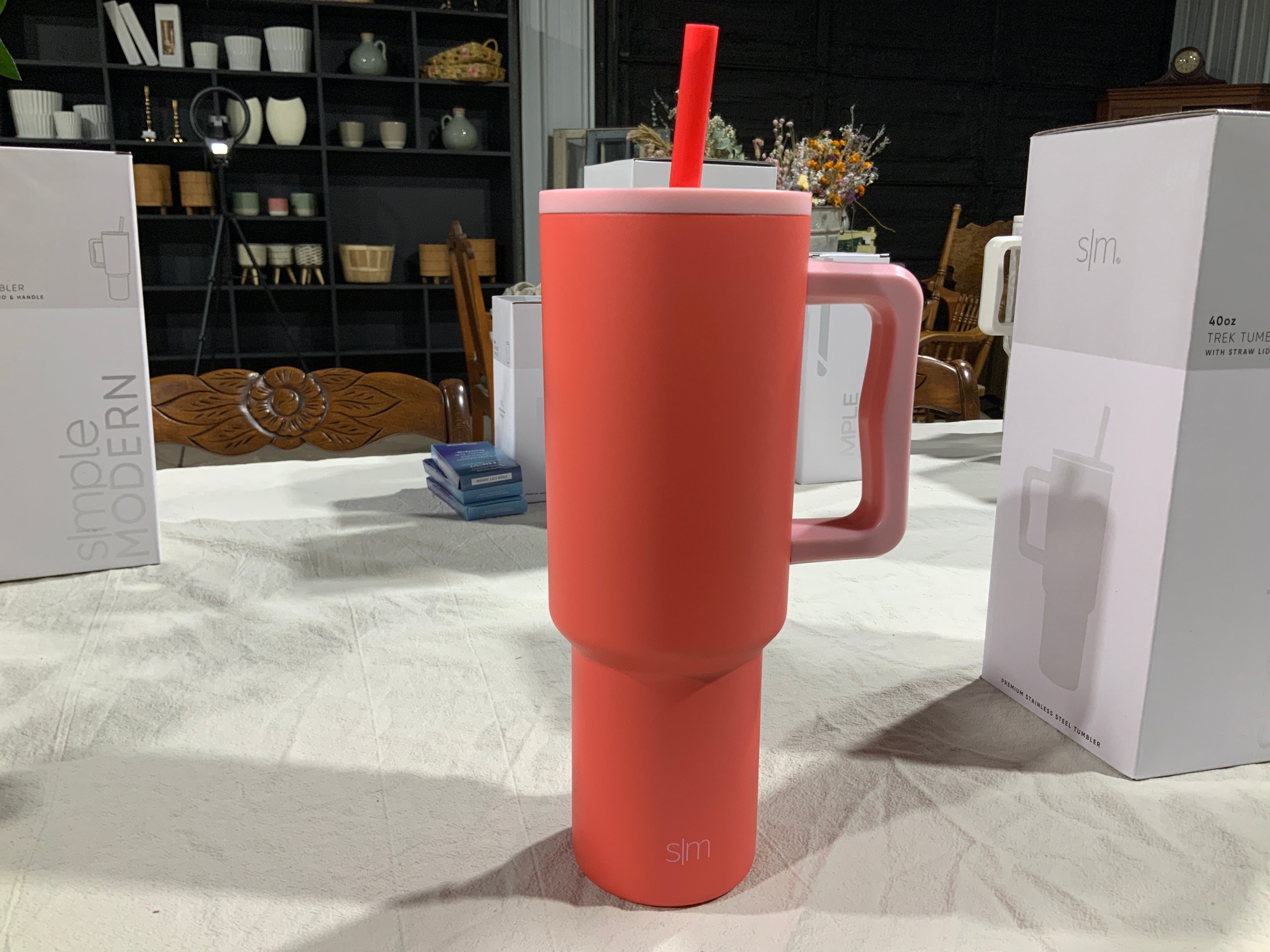 Coral/Pink 40oz Trek Tumbler