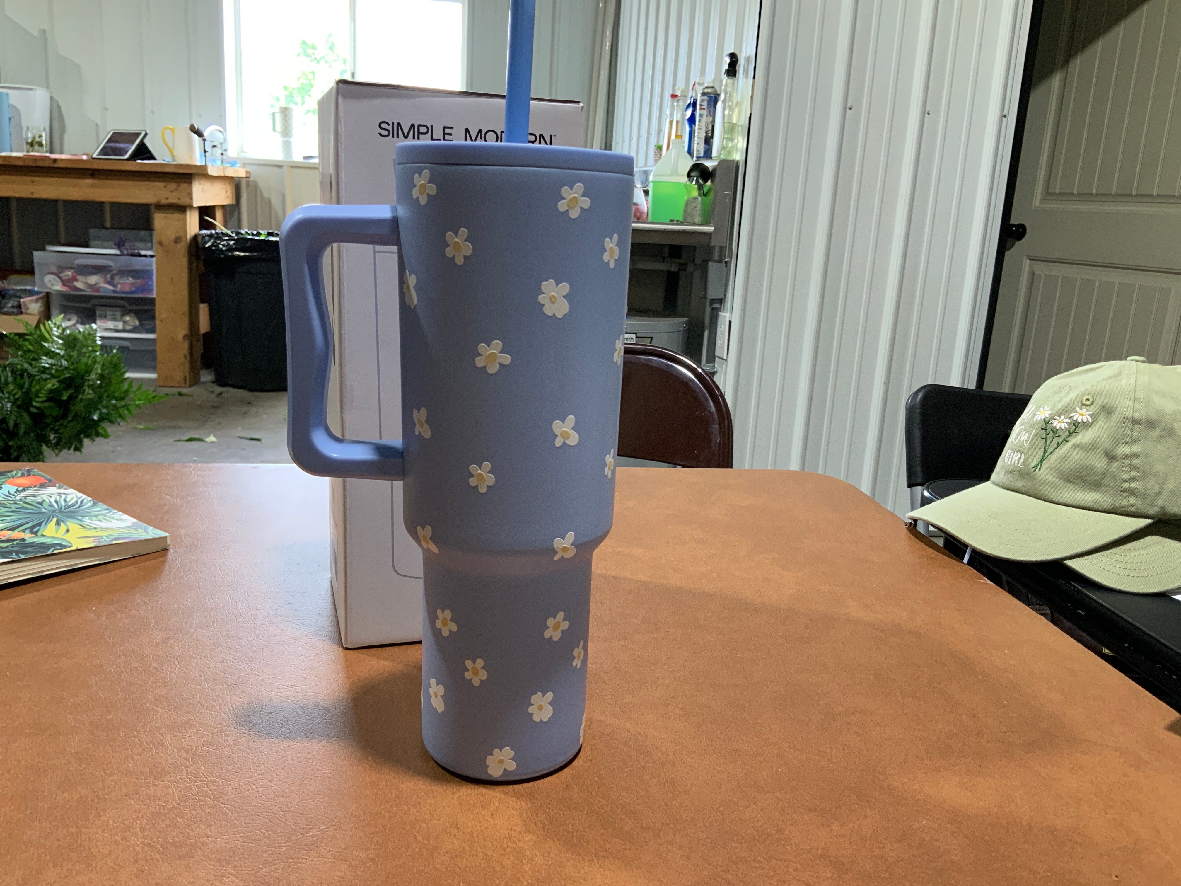 Blue Daisy Tumbler