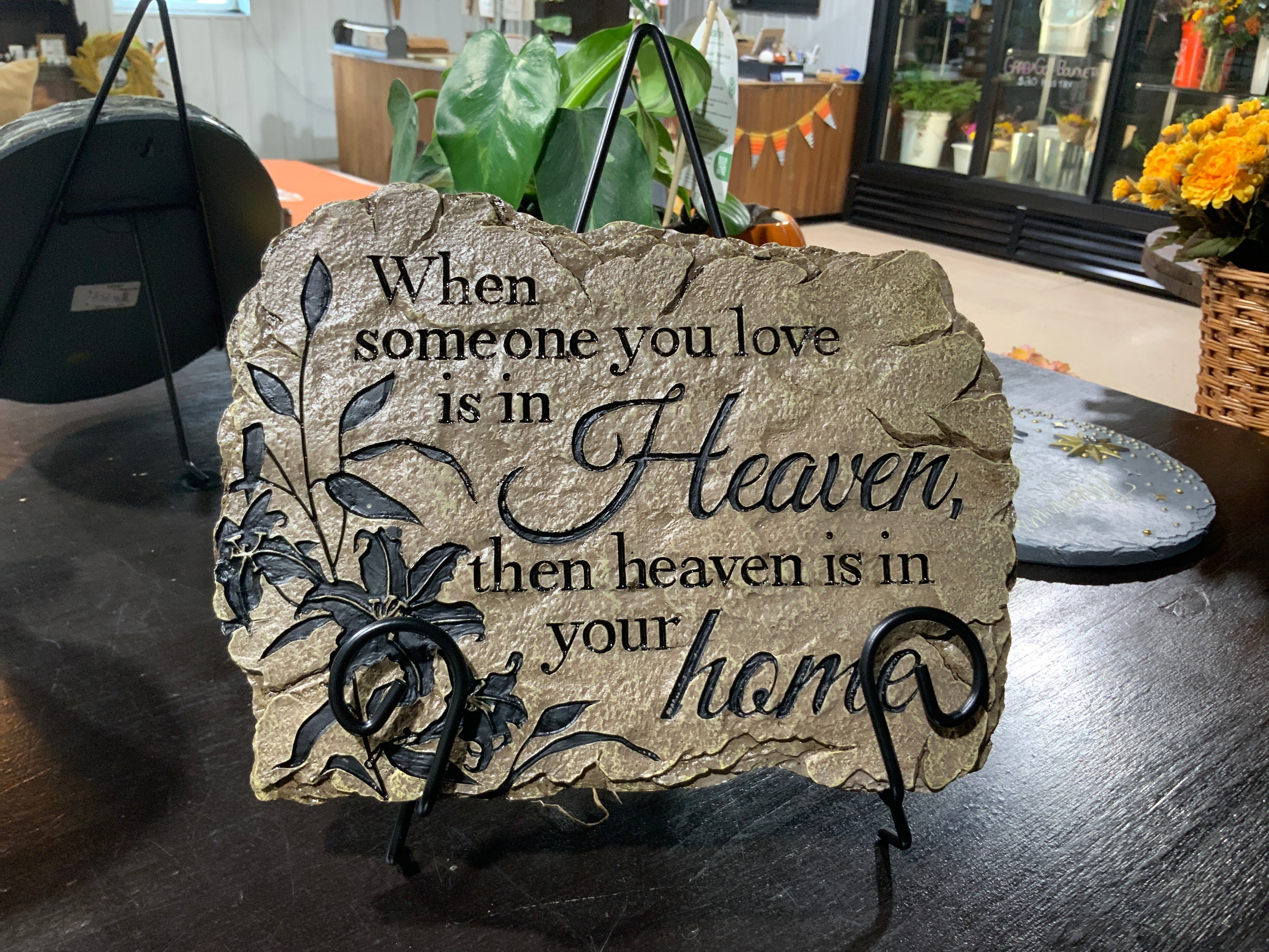 Carson- brown “when someone you love” stone-12997- WITH STAND