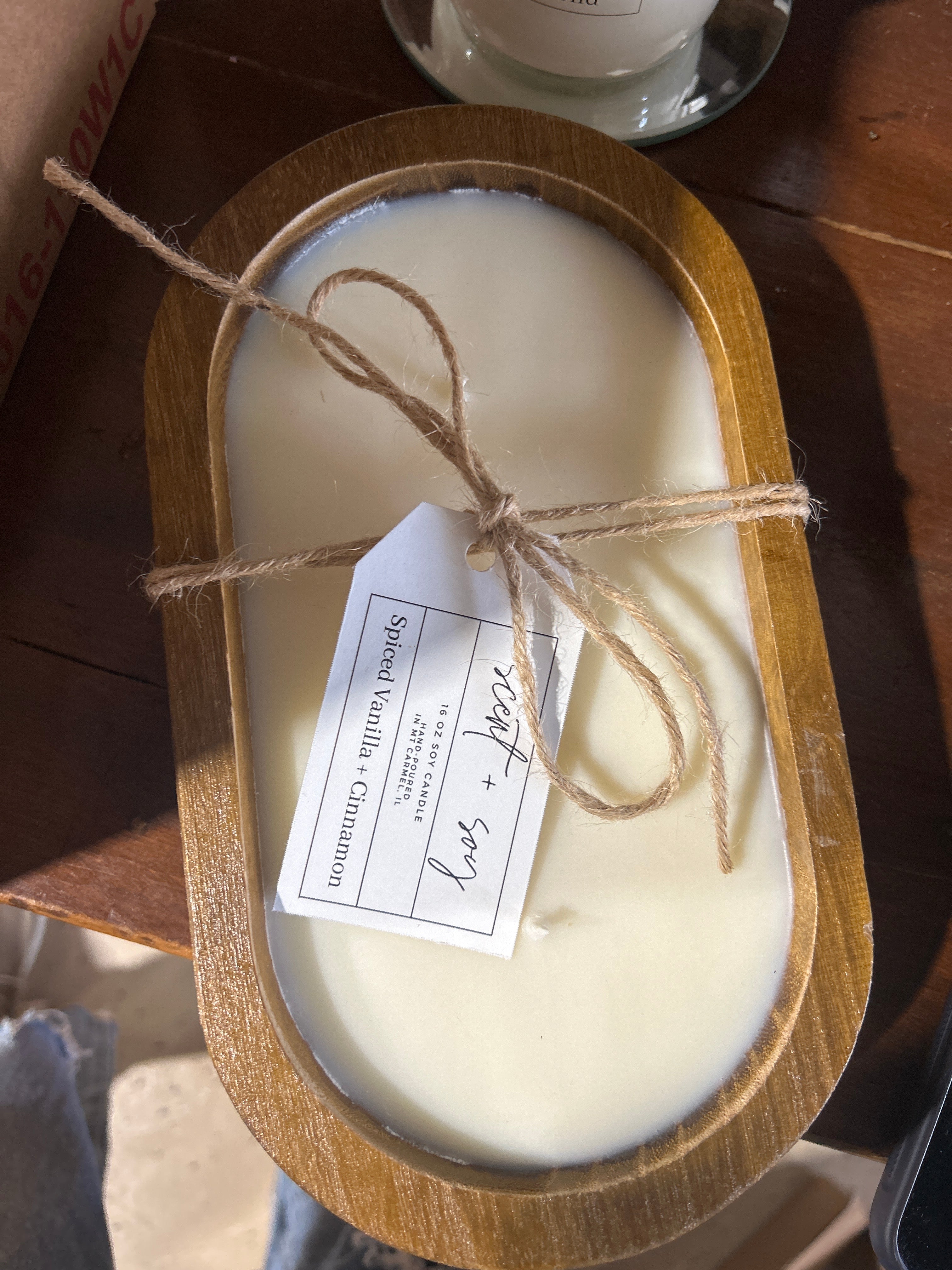 Spiced Vanilla and Cinnamon- Dough Bowl