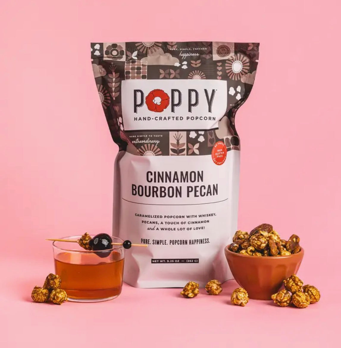 Cinnamon Bourbon Pecan popcorn- large bag