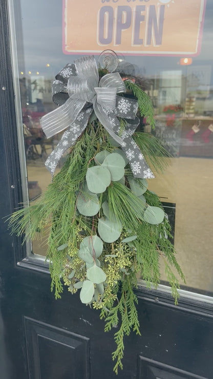 Fresh evergreen swag